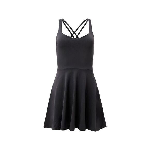 Girlfriend Collective Riley Sweetheart Athletic Mini Dress size M Black - Picture 1 of 8